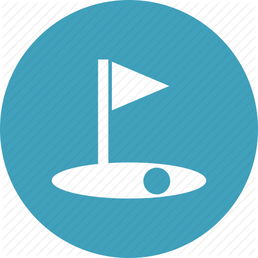 Ball, Club, Course, Flag, Golf, Green, Hole In One Icon
