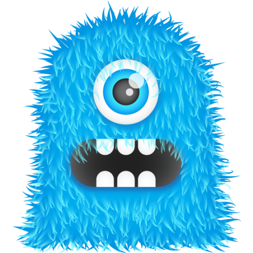 Blue Monster Icon Monster Iconset Spoongraphics