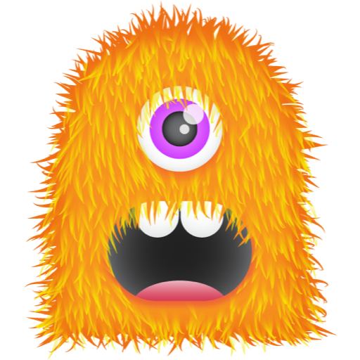 Orange Monster Png