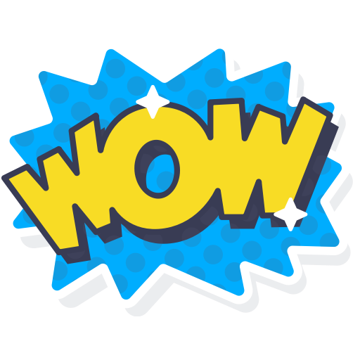 Excited, Layer, Photo, Sticker, Word, Wow Icon