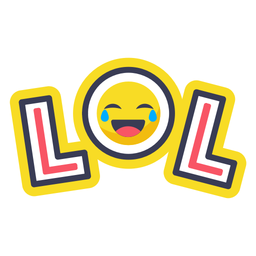 Laugh, Layer, Lol, Photo, Smiley, Sticker, Word Icon