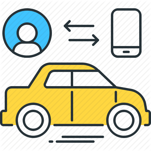 Bluetooth, Car, Connected, Smart, Smartphone, Vehicle, Wireless Icon