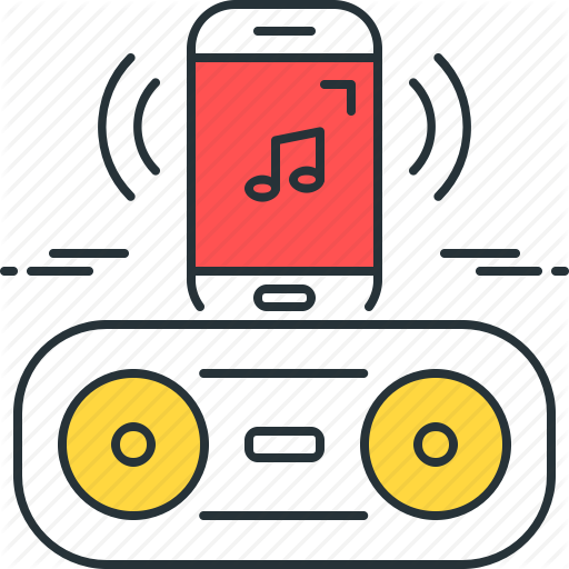 Bluetooth, Music, Play, Player, Smartphone, Song, Speaker Icon