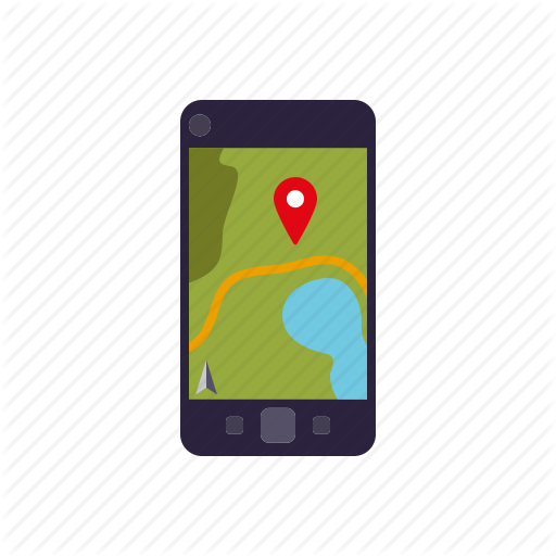 Camping, Equipment, Gps, Map, Naviagtion, Outdoors, Smartphone Icon