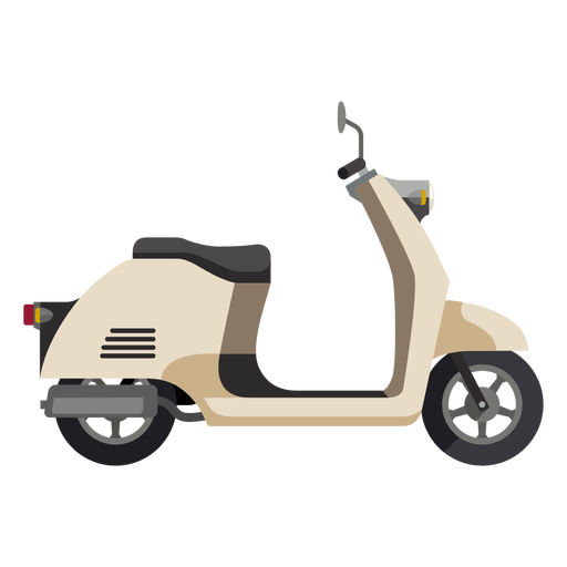 Retro Scooter Motorcycle Icon