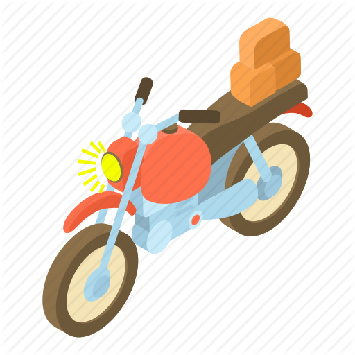 Bike, Carry, Cartoon, Luggage, Motor, Motorbike, Motorcycle Icon