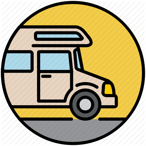C Camper, Camping, Holiday, House, House Van, Motorhome Icon