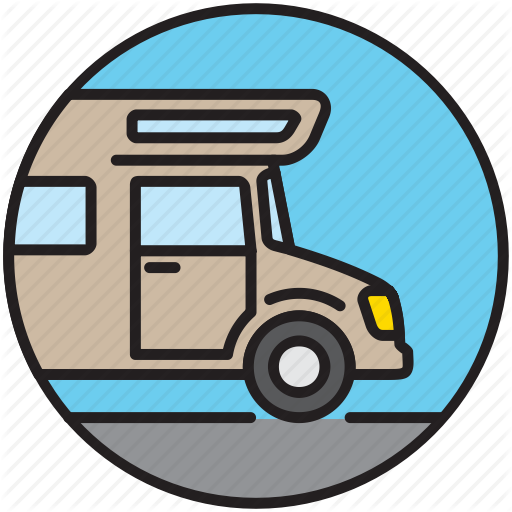 C Camping, House, House Van, Motorhome, Vacation Icon