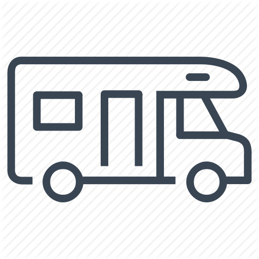 Camper, Camping, Car, Motorhome, Van Icon