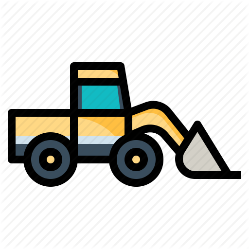 Bulldozer, Construction, Excavator, Tools, Truck Icon