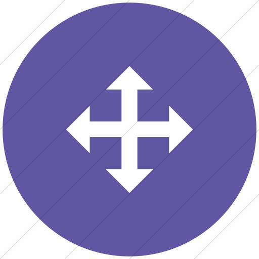 Flat Circle White On Purple Broccolidry Move Icon