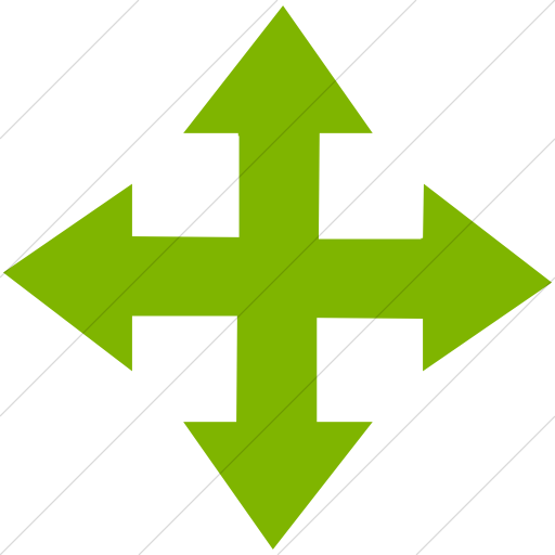 Simple Green Classic Arrows Move Icon