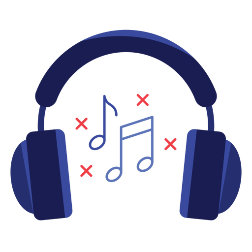 Music Notes Headphones Icon