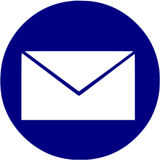 Navy Blue Email Icon