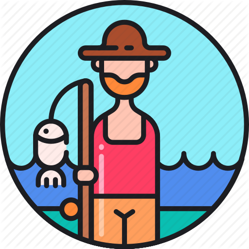 Fish, Fish Farmer, Fisher, Fisherman, Fishing, Fishmonger Icon