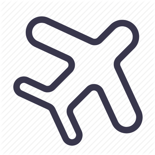 Flight, Holiday, Over Seas Icon