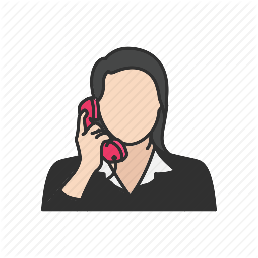 Call, Phone, Talk, Telephone, Woman On Phone Icon