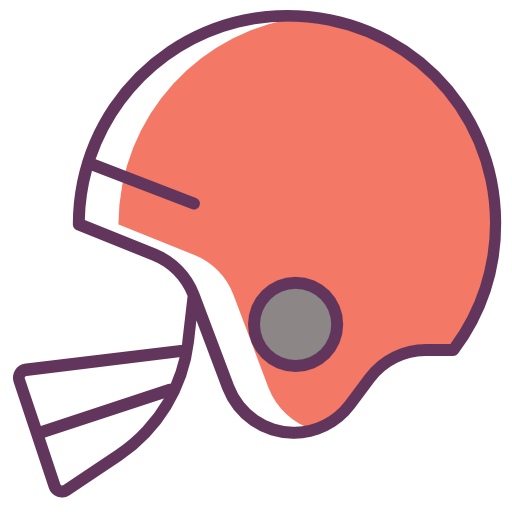Helmet Rugby, Sport Icon Free Of Line Color Mix Icons
