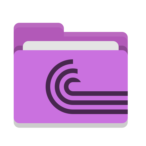 Folder, Magenta, Torrent Icon Free Of Papirus Places