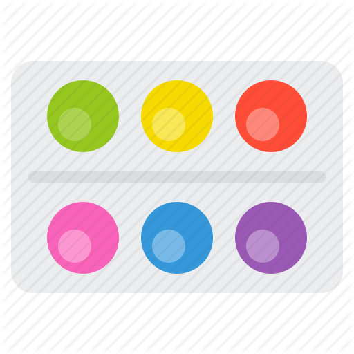 Color Palate, Education, Paint, Painting, School, School Supplies Icon