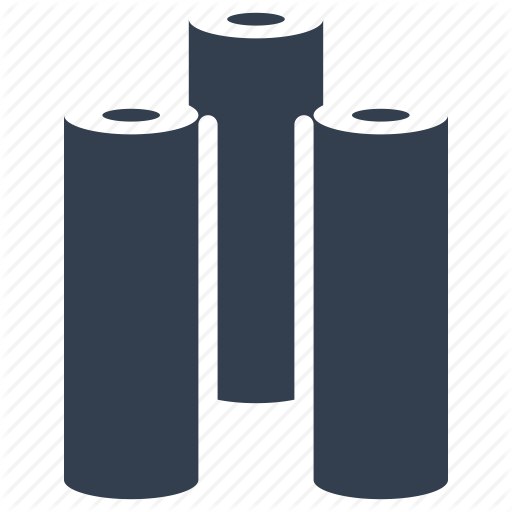 Industry, Ink, Paint, Painting, Paper, Printing, Roll, Typography Icon