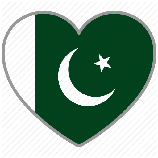 Country, Flag, Flag Heart, Love, National, Pakistan Icon