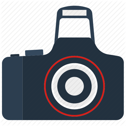 Camera, Design, Digital, Flat, Modern, Photography, Professional Icon