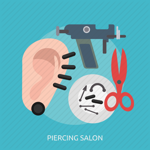 Beauty, Ear, Fashion, Metal, Piercing, Salon, Spike Icon