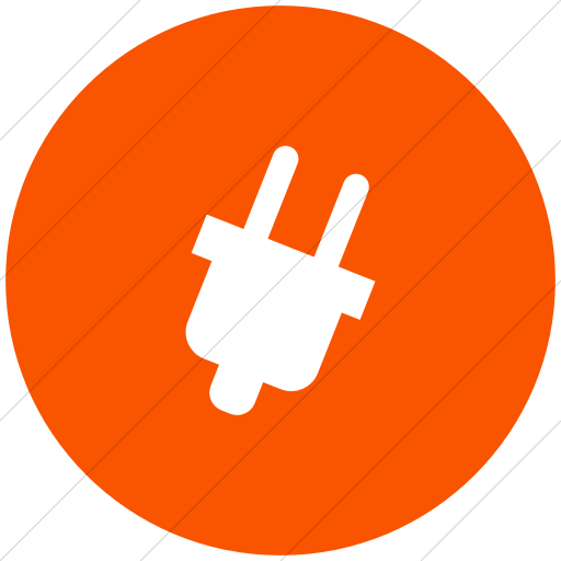 Flat Circle White On Orange Raphael Plugn