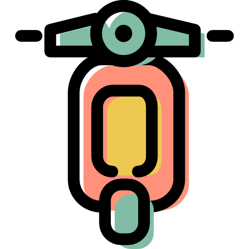 Motorbike Icon Free Of Color Travel And Transport Icons