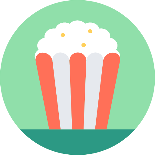 Popcorn Icon Circus Vectors Market