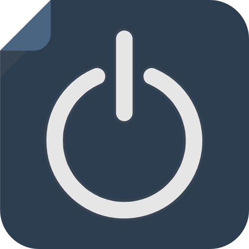 Power Icon Square Iconset Flat