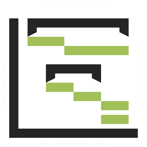 Chart Gantt Icon Iconexperience