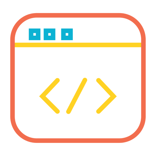Colorful Code Web Icon