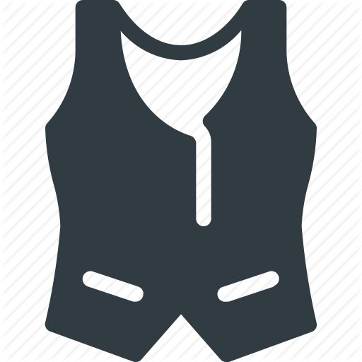Elegant, Hypster, Vest Icon
