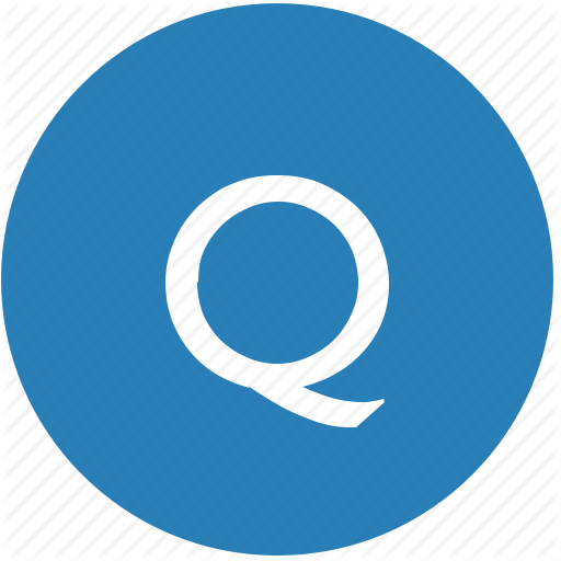 Keyboard, Latin, Letter, Q, Round, Text, Uppercase Icon