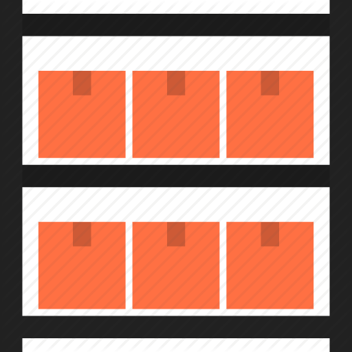 Boxes, Goods, Package, Product, Rack, Storage, Warehouse Icon