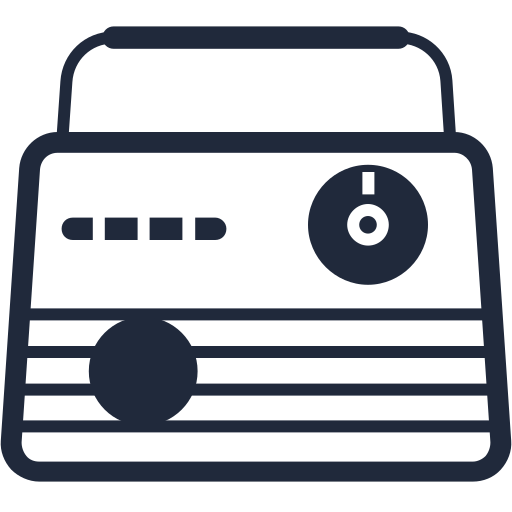 Radio, Retro Icon Free Of Retro Items