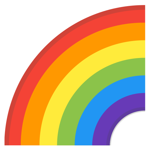 Rainbow Icon Noto Emoji Travel Places Iconset Google
