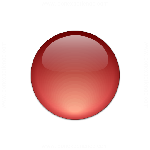Iconexperience V Collection Bullet Ball Glass Red Icon