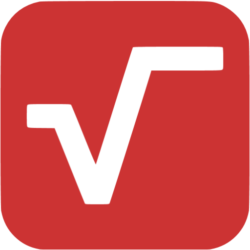 Persian Red Square Root Icon