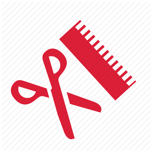 Comb, Cut, Hair, Salon Icon