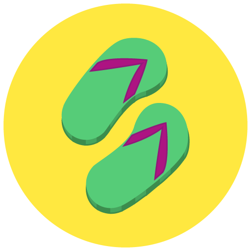 Summer, Beach, Sand, Sandals Icon