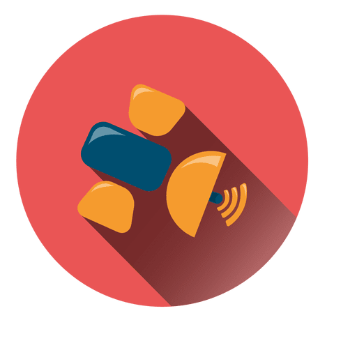 Satellite Round Icon
