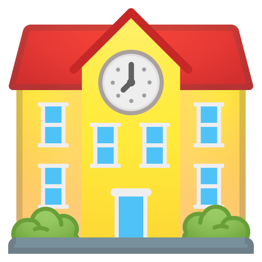 School Icon Noto Emoji Travel Places Iconset Google
