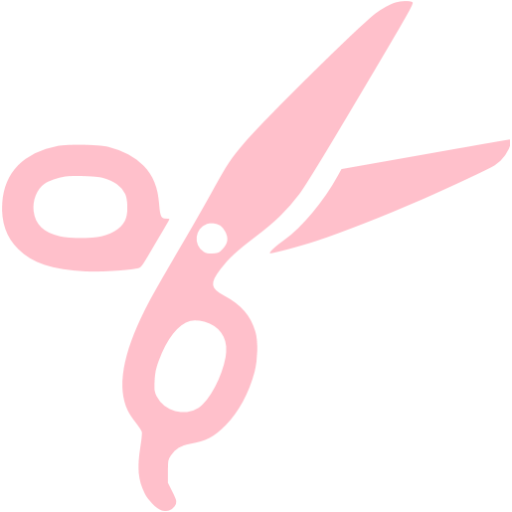 Pink Barber Scissors Icon