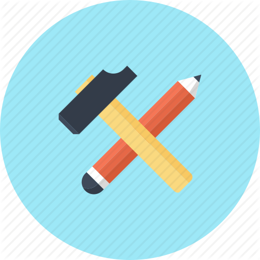 Build, Design, Development, Hammer, Instrument, Pencil, Tool Icon