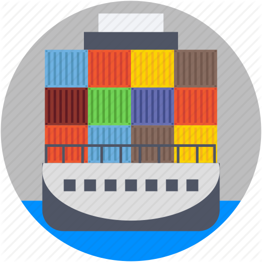 Containers, Logistics Delivery, Port, Seaport, Shipment Icon