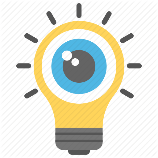 Aware Through Senses, Eyeball Light Bulb, Perception, Sensory