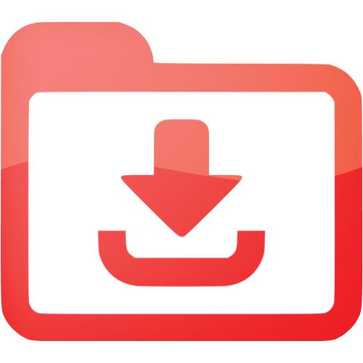 Web Red Downloads Icon